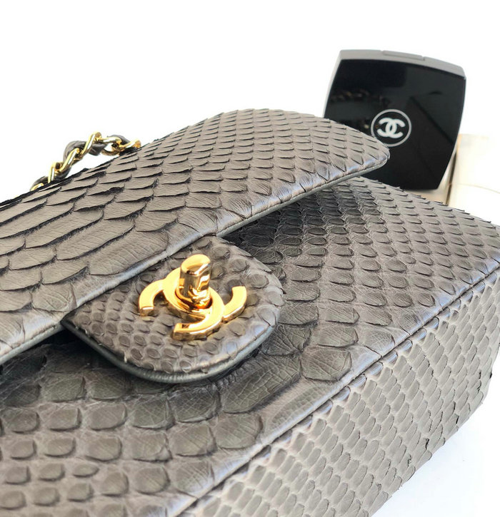 Chanel Snake Leather Shoulder Bag CF03111