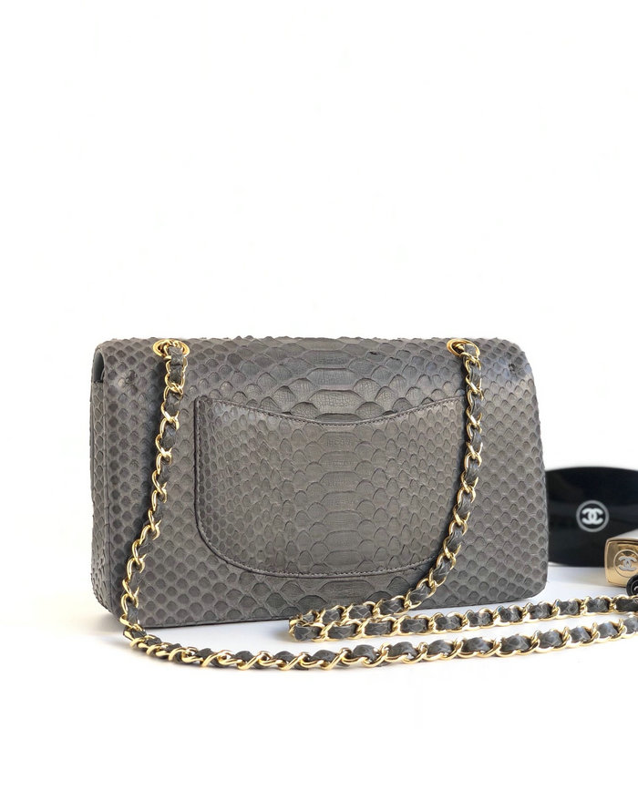 Chanel Snake Leather Shoulder Bag CF03111