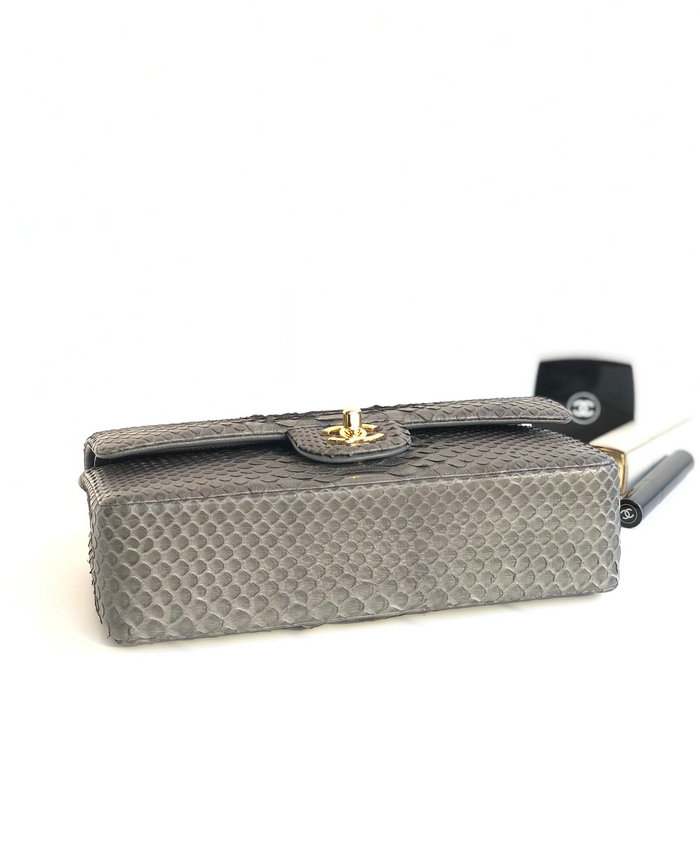 Chanel Snake Leather Shoulder Bag CF03111