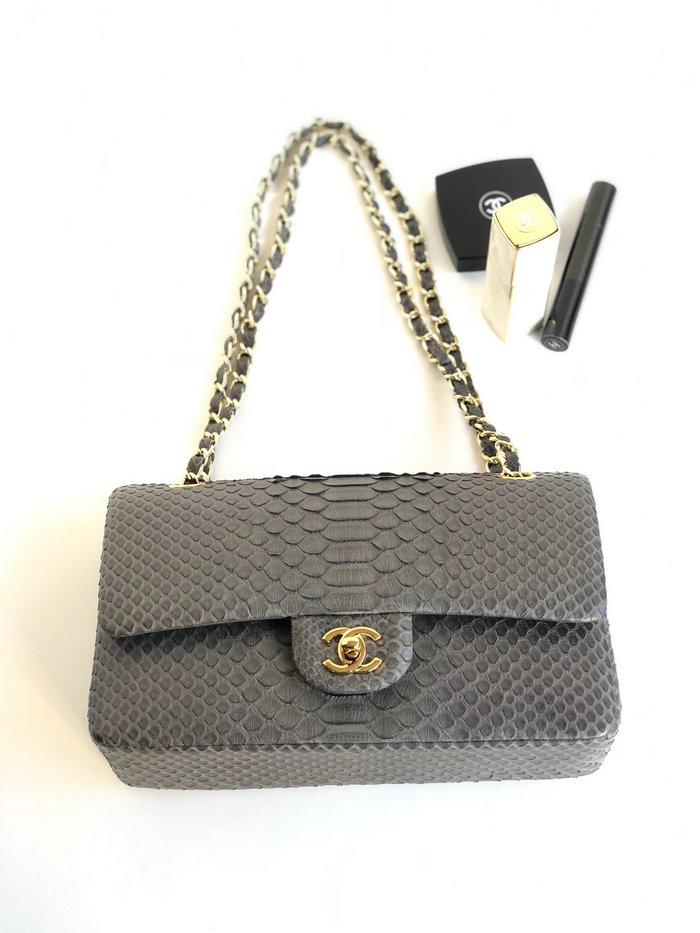 Chanel Snake Leather Shoulder Bag CF03111