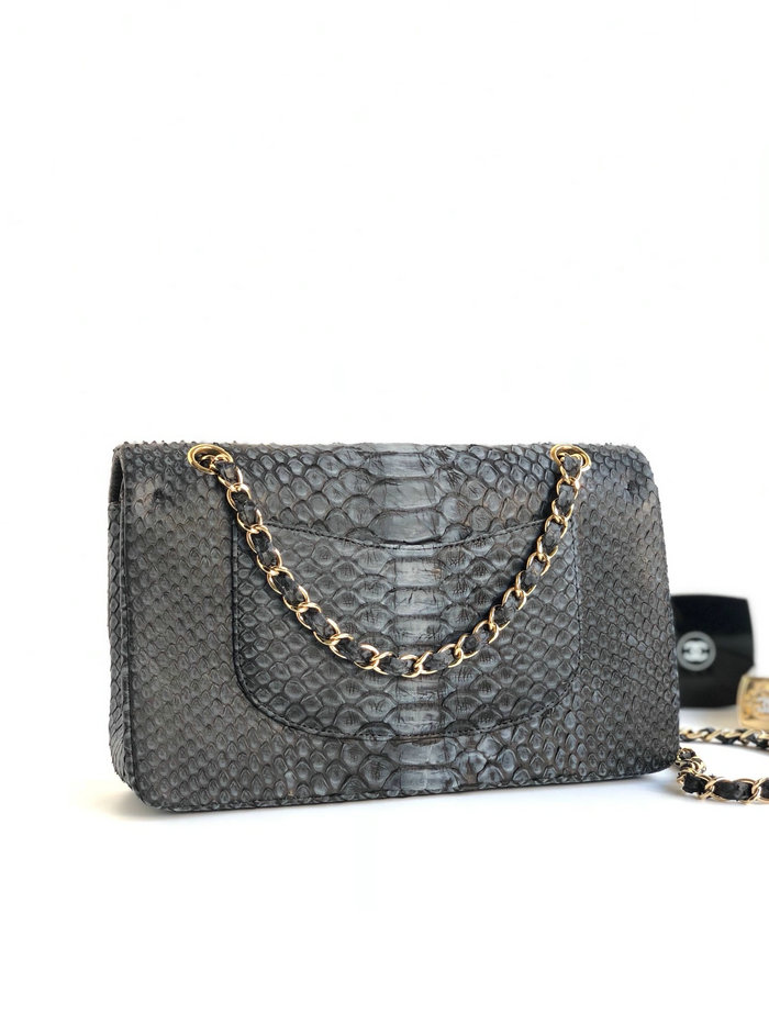 Chanel Snake Leather Shoulder Bag CF03112