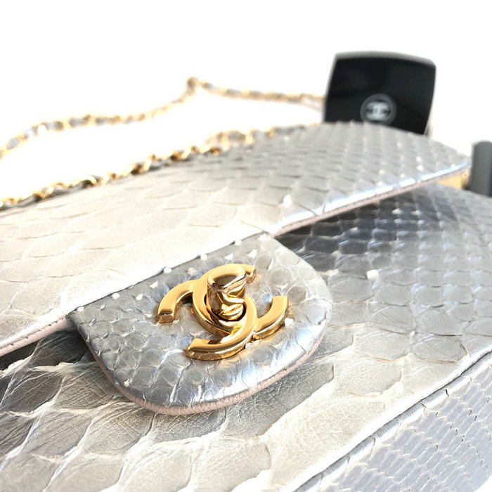 Chanel Snake Leather Shoulder Bag CF03113