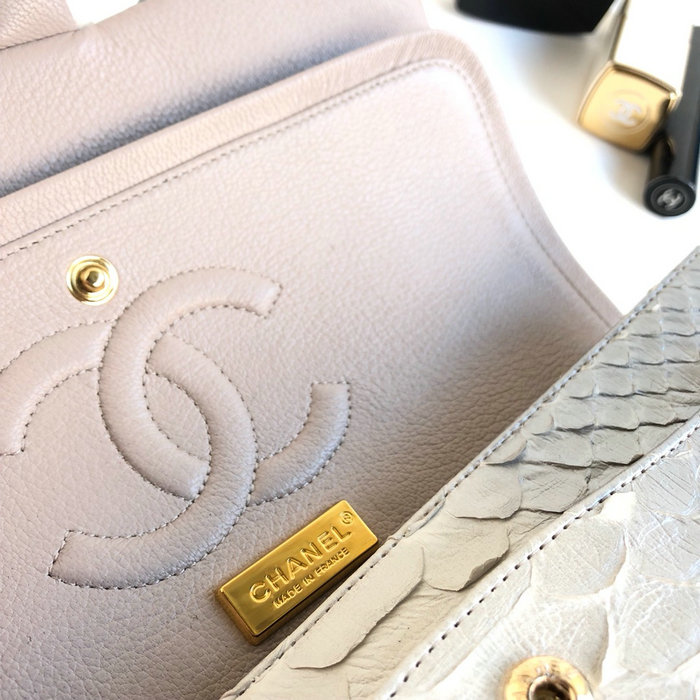 Chanel Snake Leather Shoulder Bag CF03113