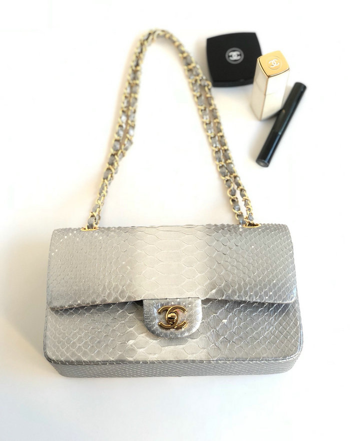 Chanel Snake Leather Shoulder Bag CF03113