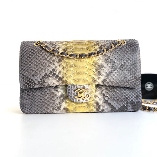Chanel Snake Leather Shoulder Bag CF03114