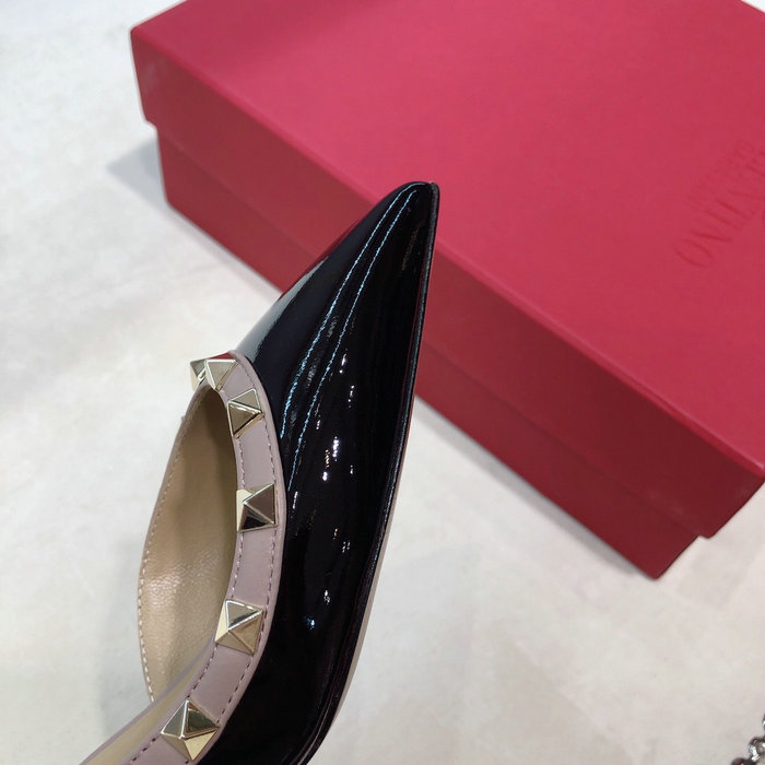 Valentino Patent Slingback Pump Black VS03085