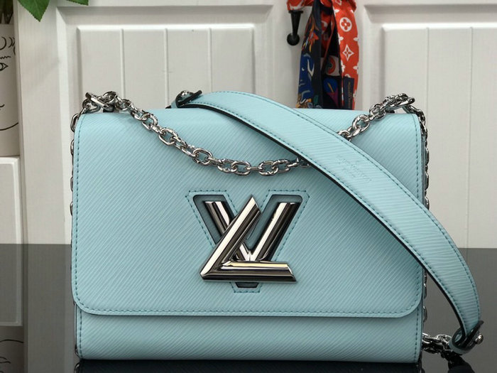 Louis Vuitton Epi Leather Twist MM Seaside Blue M50280