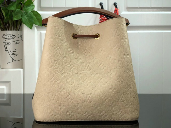 Louis Vuitton Monogram Empreinte Neonoe MM Cream M45256