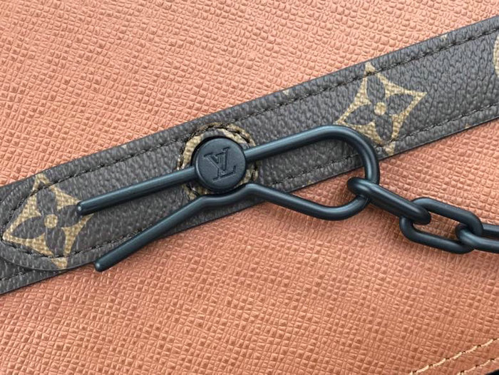 Louis Vuitton Taiga Leather Flap Bag Brown M30717