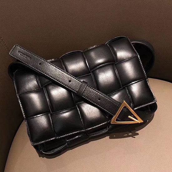 Bottega Veneta Padded Cassette Bag Black 591970