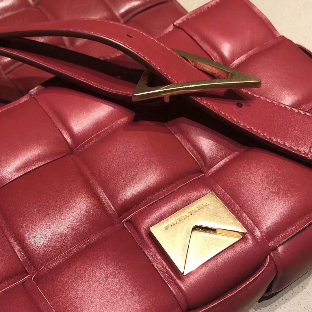 Bottega Veneta Padded Cassette Bag Red 591970