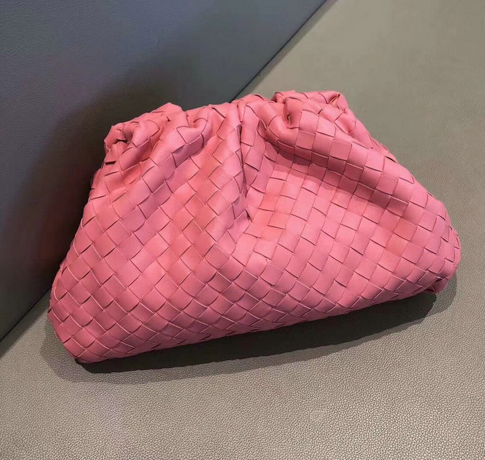 Bottega Veneta Woven Leather The Pouch Pink 576175