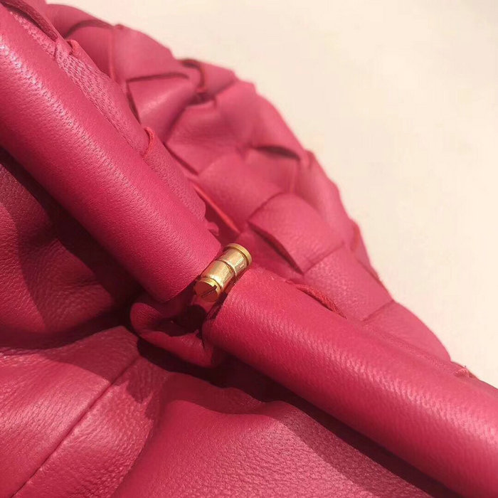 Bottega Veneta Woven Leather The Pouch Red 576175