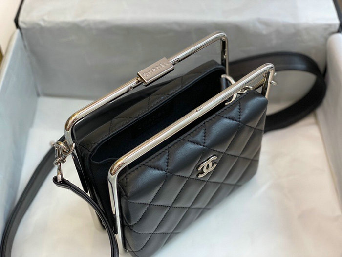 Chanel Lambskin Clutch Black AS1732