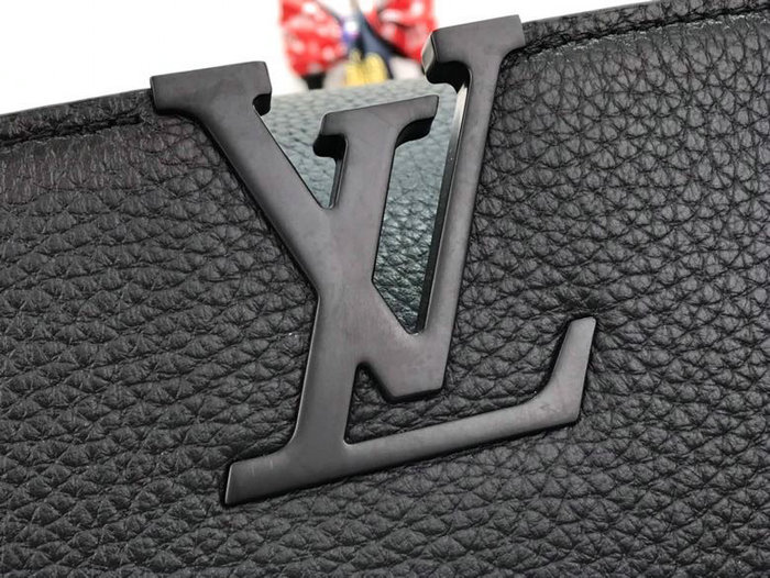 Louis Vuitton Taurillon Leather Capucines BB Black M55218