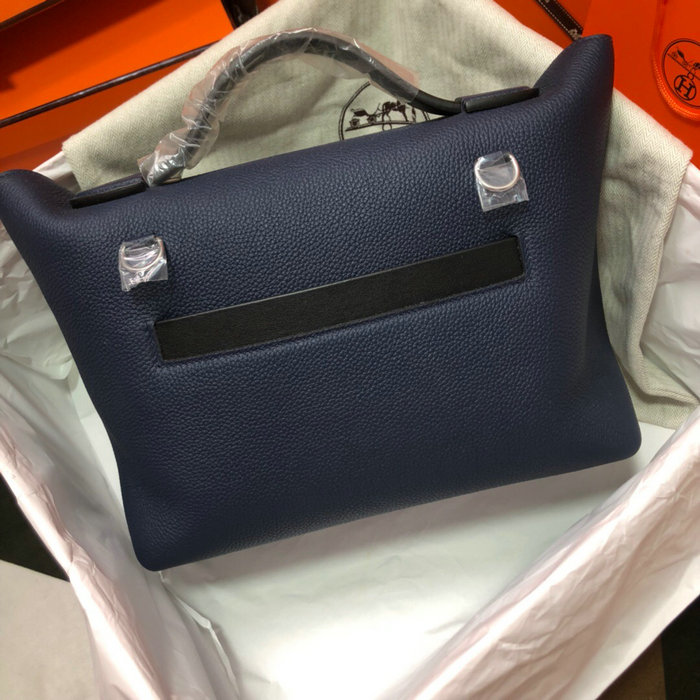 Hermes Kelly 24/24 Togo Leather Bag Blue H06131