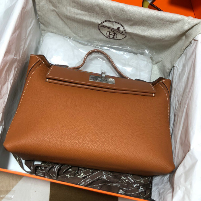 Hermes Kelly 24/24 Togo Leather Bag Brown H06131
