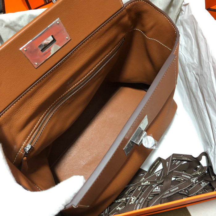 Hermes Kelly 24/24 Togo Leather Bag Brown H06131