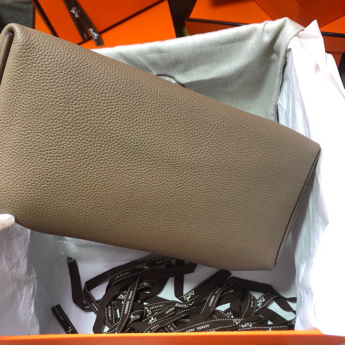 Hermes Kelly 24/24 Togo Leather Bag Dark Grey H06131