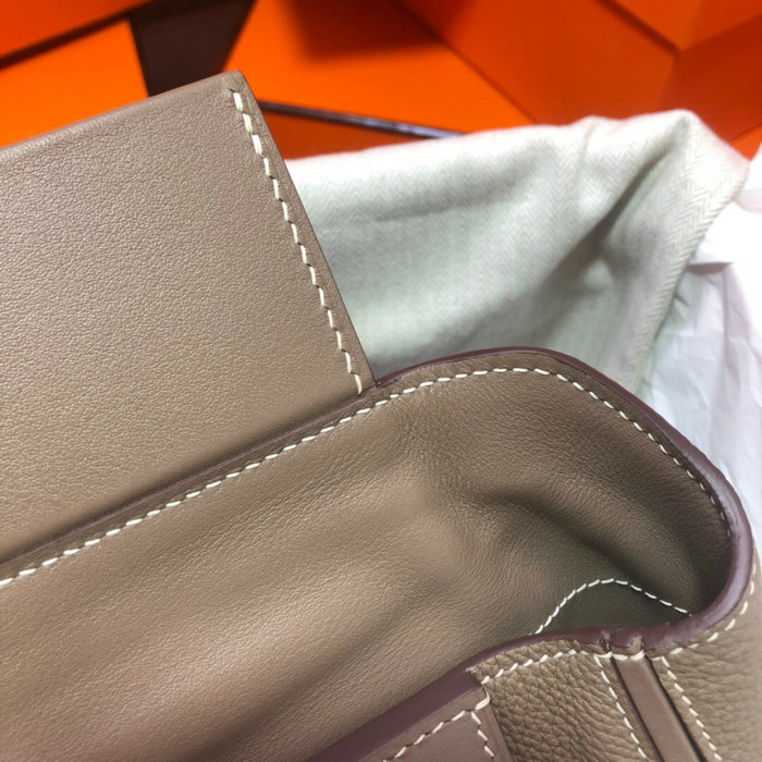 Hermes Kelly 24/24 Togo Leather Bag Dark Grey H06131