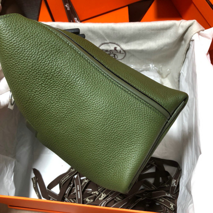 Hermes Kelly 24/24 Togo Leather Bag Green H06131