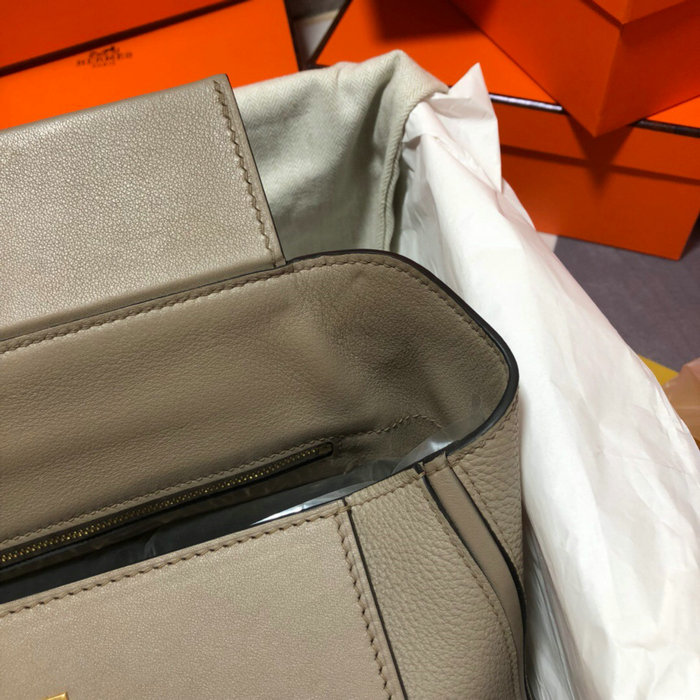 Hermes Kelly 24/24 Togo Leather Bag Grey H06131