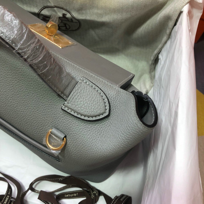 Hermes Kelly 24/24 Togo Leather Bag Light Blue H06131