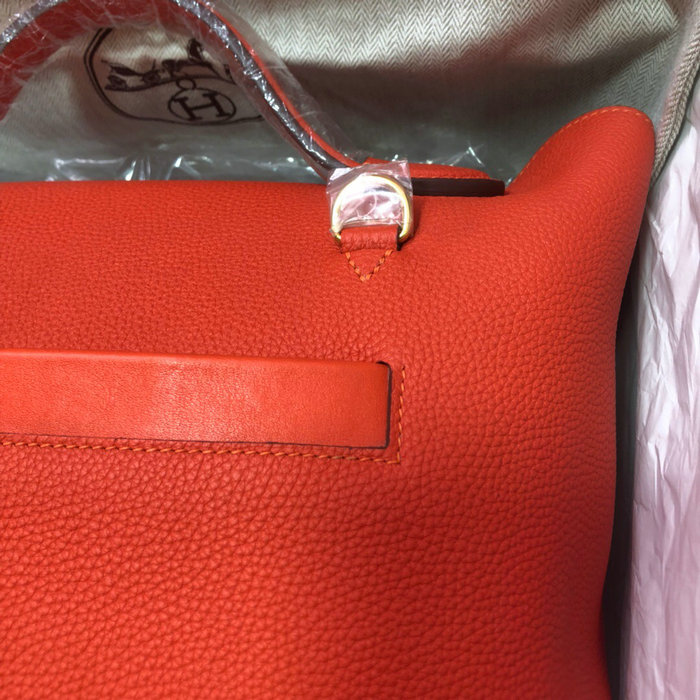 Hermes Kelly 24/24 Togo Leather Bag Red H06131