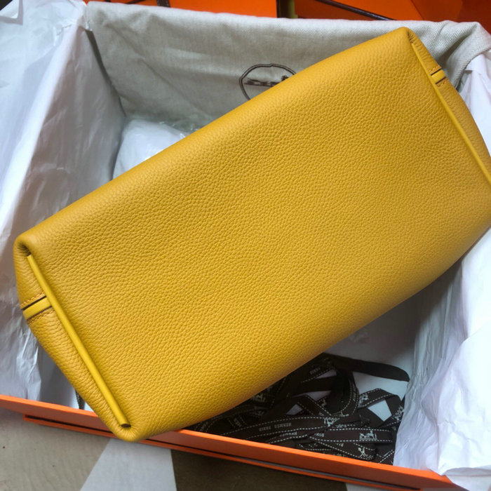 Hermes Kelly 24/24 Togo Leather Bag Yellow H06131