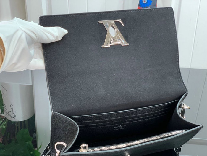 Louis Vuitton Lockme Clutch Black M56088