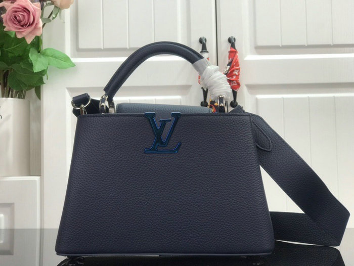 Louis Vuitton Taurillon Leather Capucines BB Blue M94519