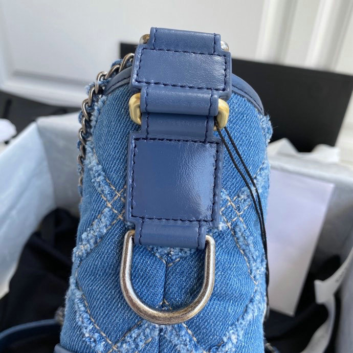 Chanel Denim Gabrielle Hobo Bag AS07062