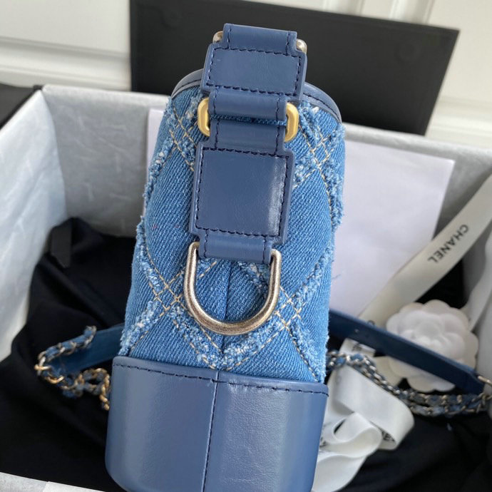 Chanel Denim Small Gabrielle Hobo Bag AS07061