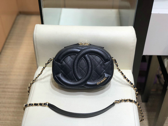 Chanel Lambskin Camera Case Black AS1757