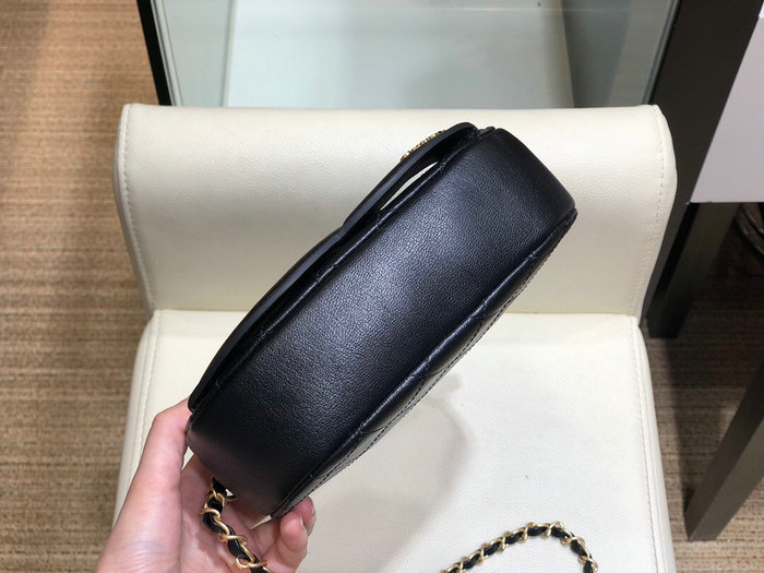 Chanel Lambskin Camera Case Black AS1757