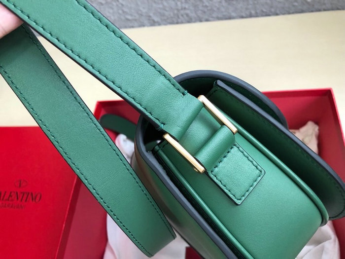 Valentino Garavani Supervee Calfskin Crossbody Bag Green V07191