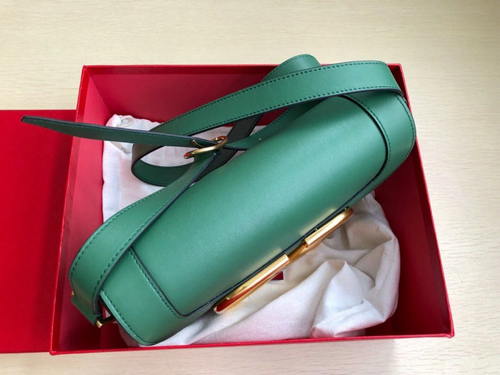 Valentino Garavani Supervee Calfskin Crossbody Bag Green V07193