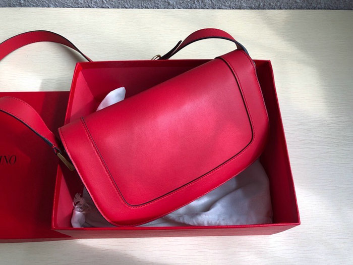 Valentino Garavani Supervee Calfskin Crossbody Bag Red V07191