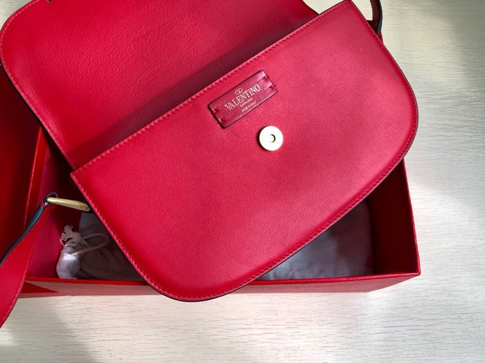 Valentino Garavani Supervee Calfskin Crossbody Bag Red V07191