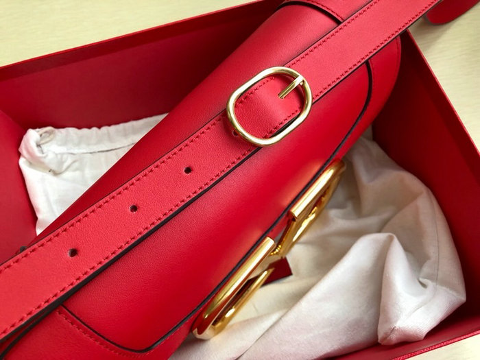 Valentino Garavani Supervee Calfskin Crossbody Bag Red V07193