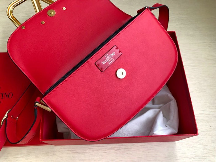 Valentino Garavani Supervee Calfskin Crossbody Bag Red V07193