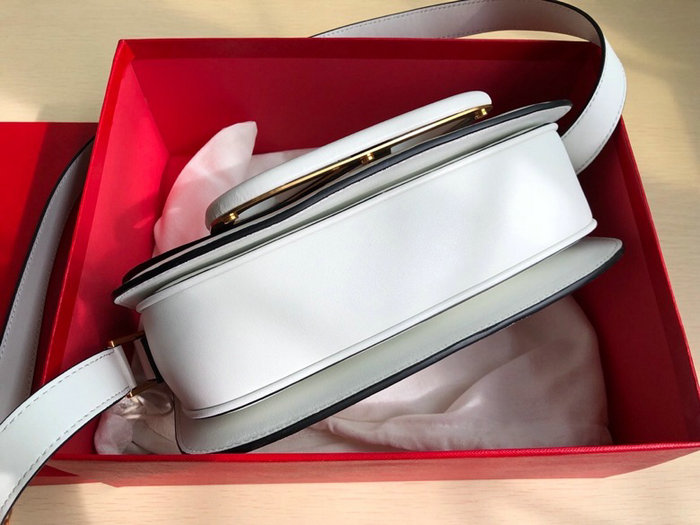 Valentino Garavani Supervee Calfskin Crossbody Bag White V07191