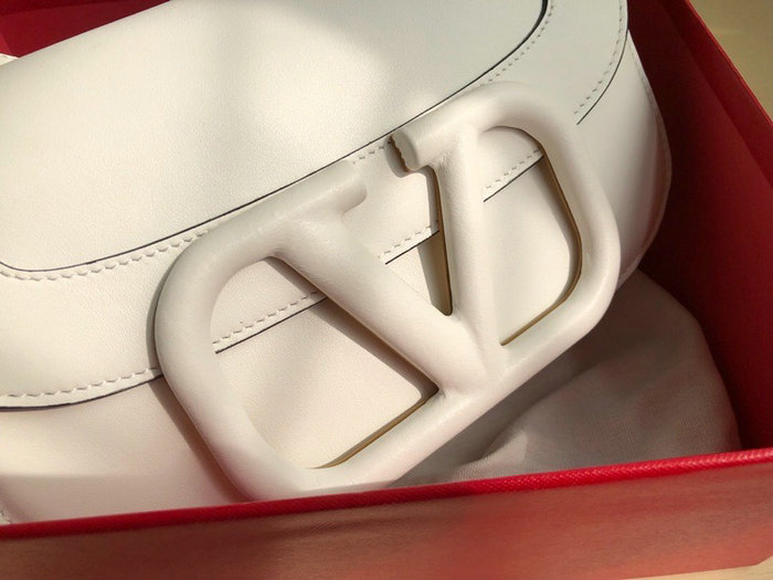 Valentino Garavani Supervee Calfskin Crossbody Bag White V07191