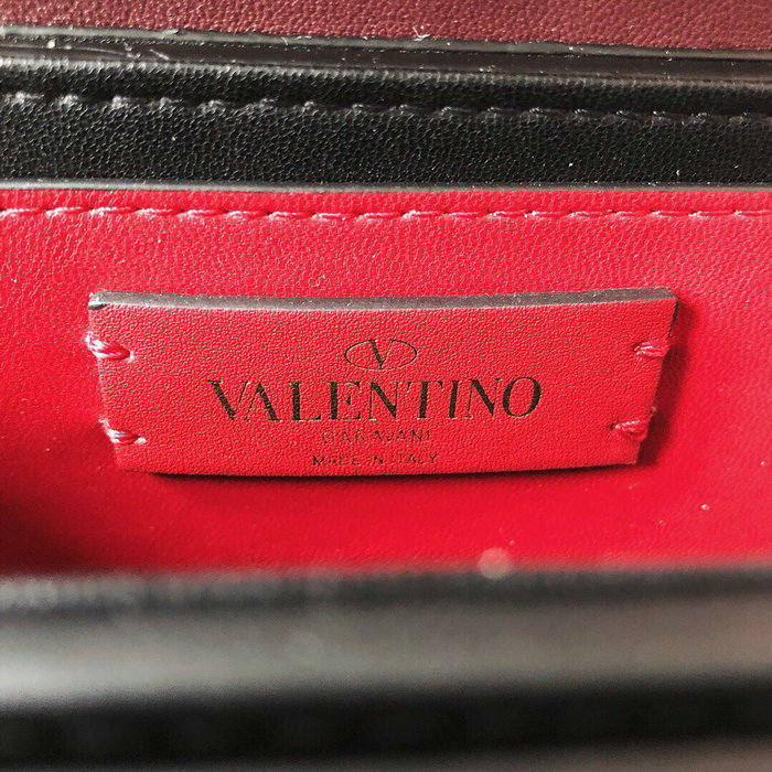 Valentino Small Supervee Calfskin Crossbody Bag Brown V07192