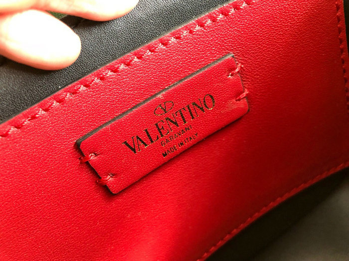 Valentino Small Supervee Calfskin Crossbody Bag Green V07194
