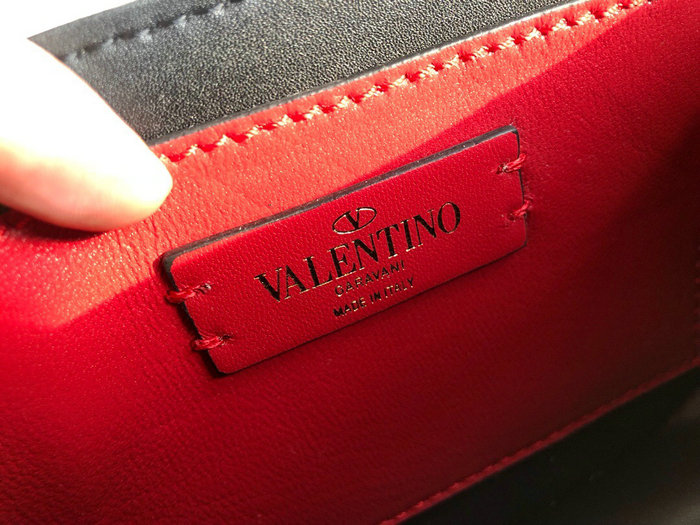 Valentino Small Supervee Calfskin Crossbody Bag White V07192