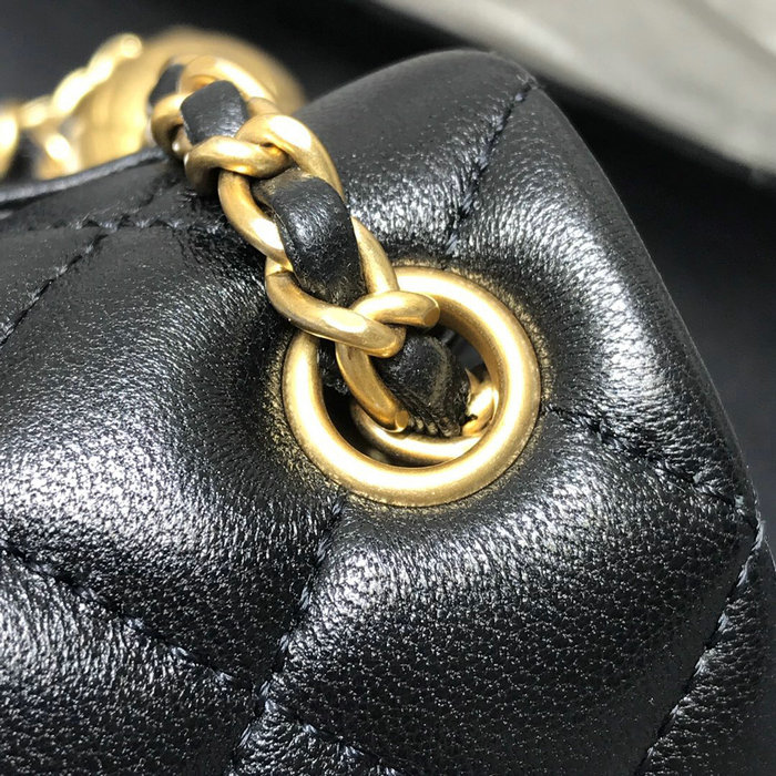 Chanel Lambskin Flap Bag Black AS1787