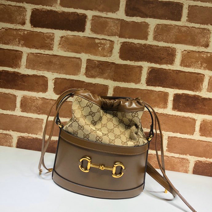 Gucci Horsebit 1955 bucket bag Brown 602118