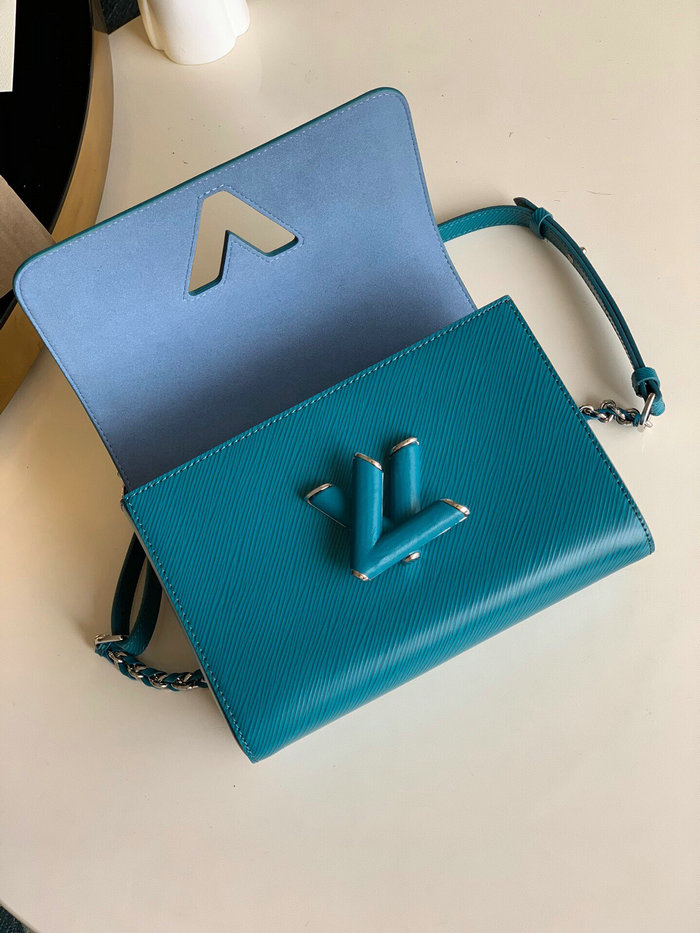 Louis Vuitton Epi Leather Twist MM Blue M50282