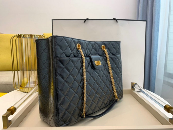 Chanel Calfskin Shoulder Bag Black AS6611